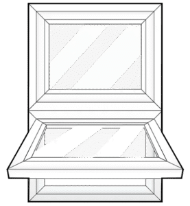 fixed awning 1/2-1/2