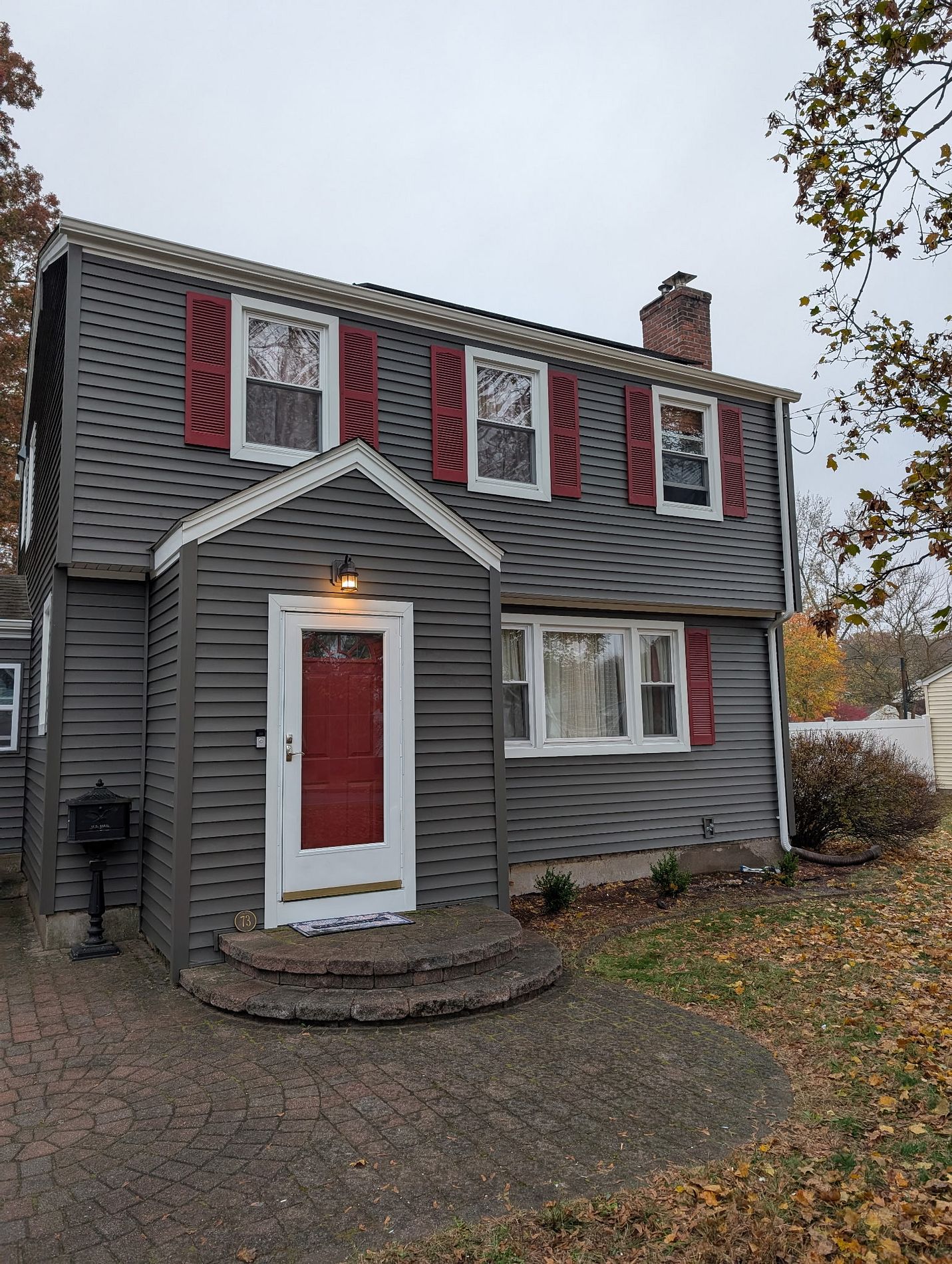 Completed Alside vinyl siding installation on Deepwood Drive East Hartford CT
