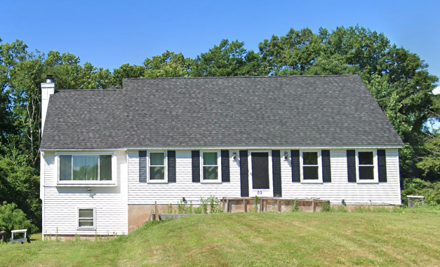 New roof on a cape-style home on Adam Hill Road in Windsor, CT