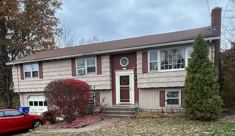 Original windows before replacement on Sand Hill Road in South Windsor, CT